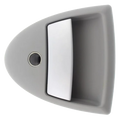 Hartal Triangle Outer Handle, Grey, suits West Alloy