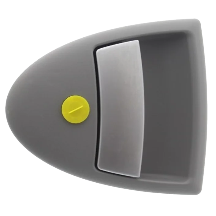 Hartal Left Hand Triangle Outer Handle, Grey, suits HSC