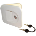 Thetford White Waterfill Door with Zadi Lock