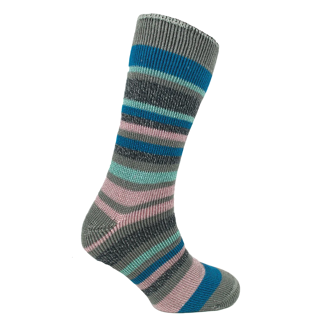 Heat Machine Ladies Tog 2.3 Thermal Socks Size 4-8 - Stripe 2628 - image 4