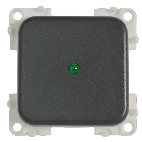 CBE Grey Single Unipolar + LED Switch