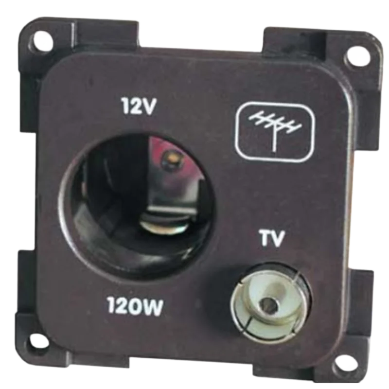 CBE Grey 12v & TV Socket