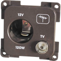 CBE Brown 12v (auto) + TV Socket