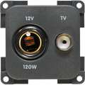 CBE 12 & TV Socket - Grey