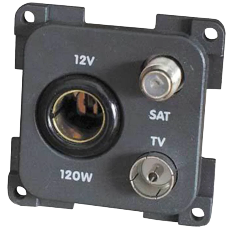 CBE Grey 12v + TV + SAT Socket