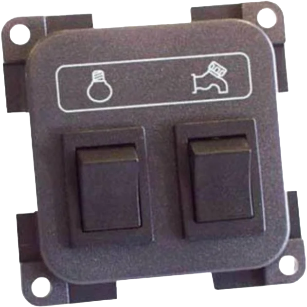 CBE Grey pump & light switch (Retail Packed)