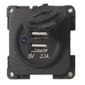 CBE Grey Double USB Charger