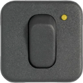 CBE Grey Single Switch with LED Retail Packed