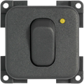 CBE Grey Single Switch with LED