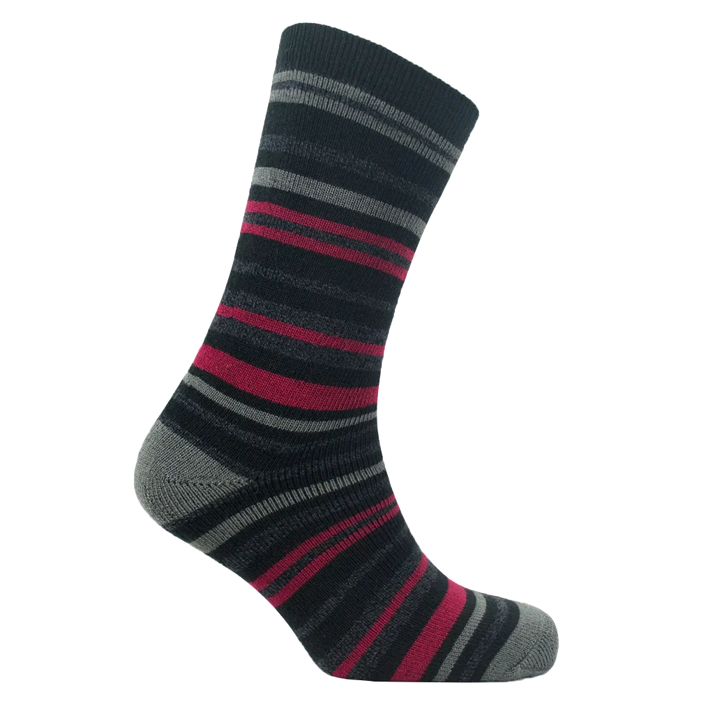 Heat Machine Mens Tog 1.6 Thermal Socks Size 6-11 - Stripe 2741 - image 6