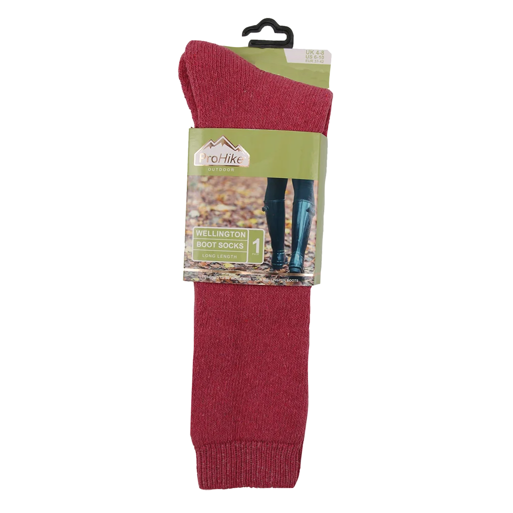 ProHike Ladies Wellington Boot Sock Size 4-8 - Assorted Colours 3113 - image 2