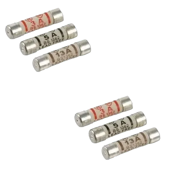 W4 Mixed Mains Plug Fuses (6 Pack) 37034
