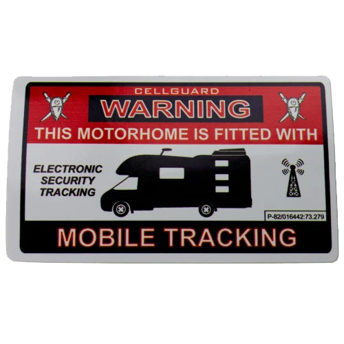 W4 Motorhome Tracking Fitted Sticker 37109
