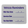 W4 Vehicle Reminder Sticker 37114