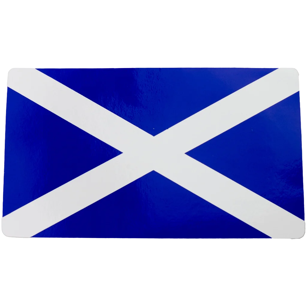 W4 Rectangle Scotland Flag Sticker 37159