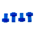 W4 Self Stripping Cable Connector - Blue (4 pack) 37506