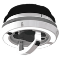 MaxxFan Dome Plus with LED - Black