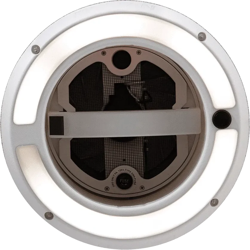 MaxxFan Dome Plus with LED - White