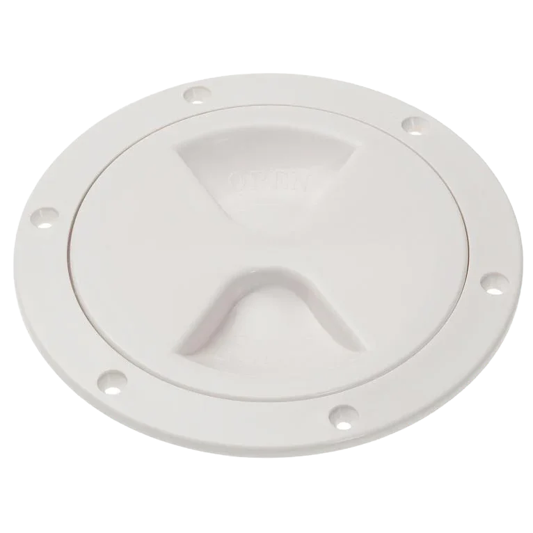 White 4" Inspection Hatch Cover