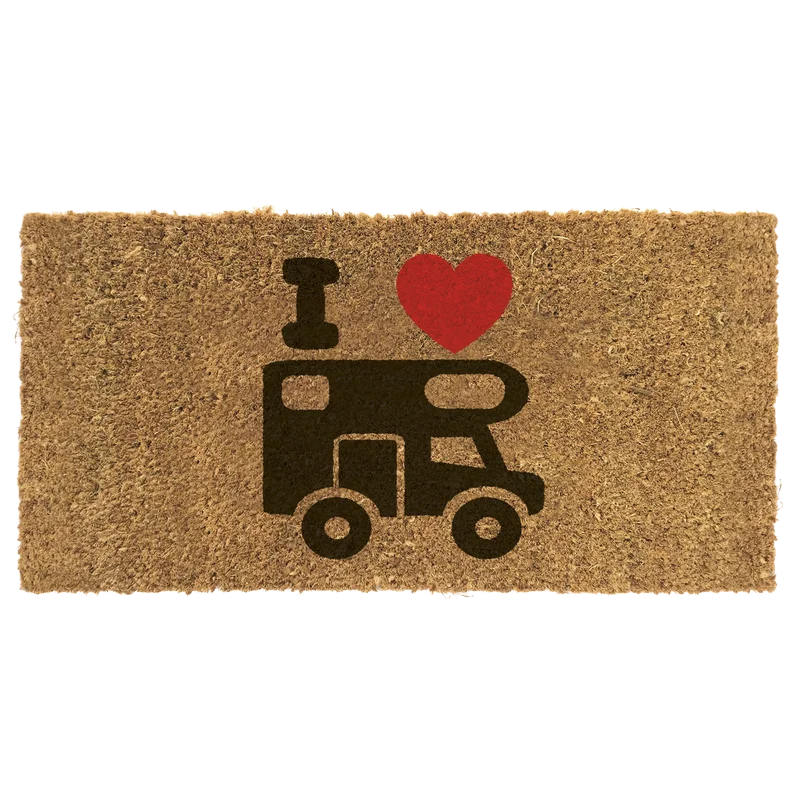 Reimo I Love My Motorhome Coconut Door Mat