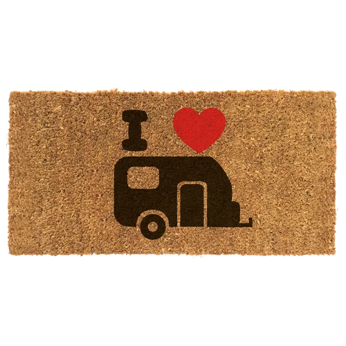 Reimo I Love My Caravan Coconut Door Mat