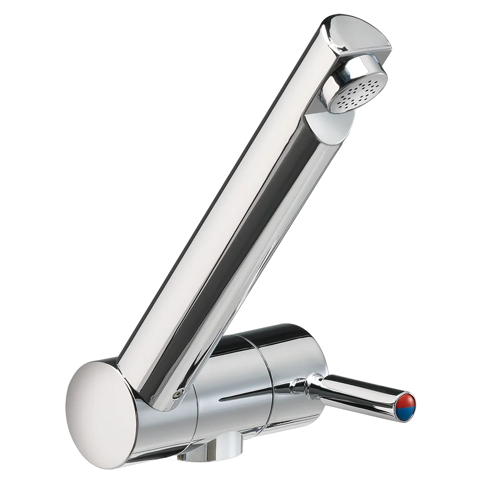 Trend A Mixer Water tap with 25cm flexi hose with barbed ends & 27mm hole
