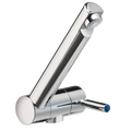 Trend A Cold Water tap with 25cm flexi hose with barbed ends & 27mm hole