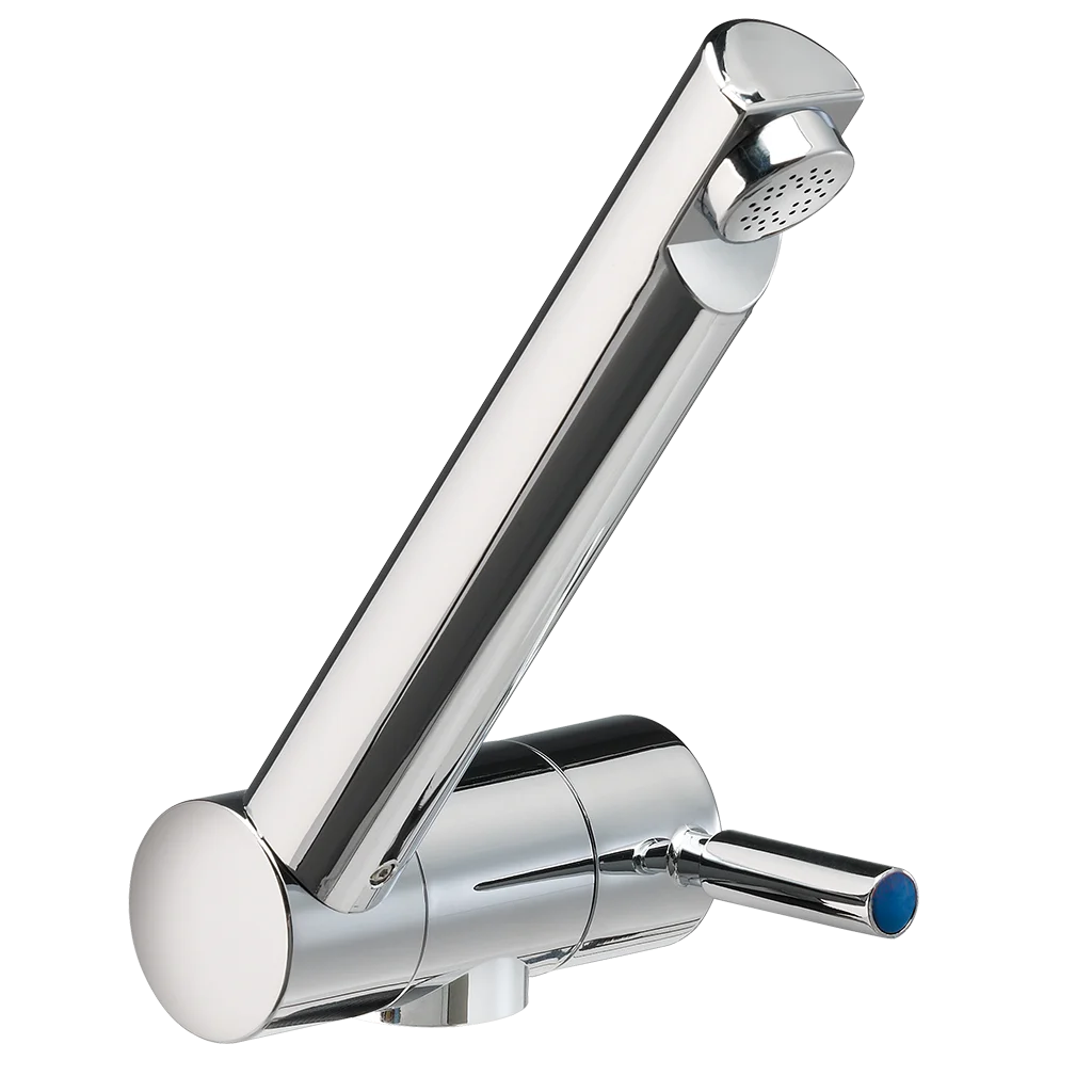 Trend A Cold Water tap with 25cm flexi hose with barbed ends & 27mm hole