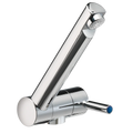 Trend A Cold Water tap with 25cm flexi hose with barbed ends & 33mm hole