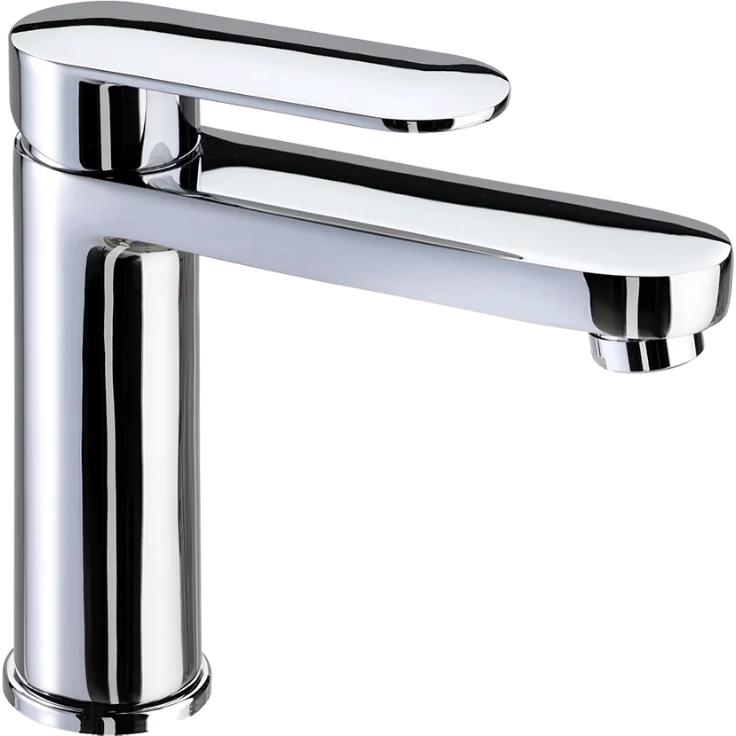 Reich Linnea K Bathroom Tap Chrome with 25cm Uniquick pipe