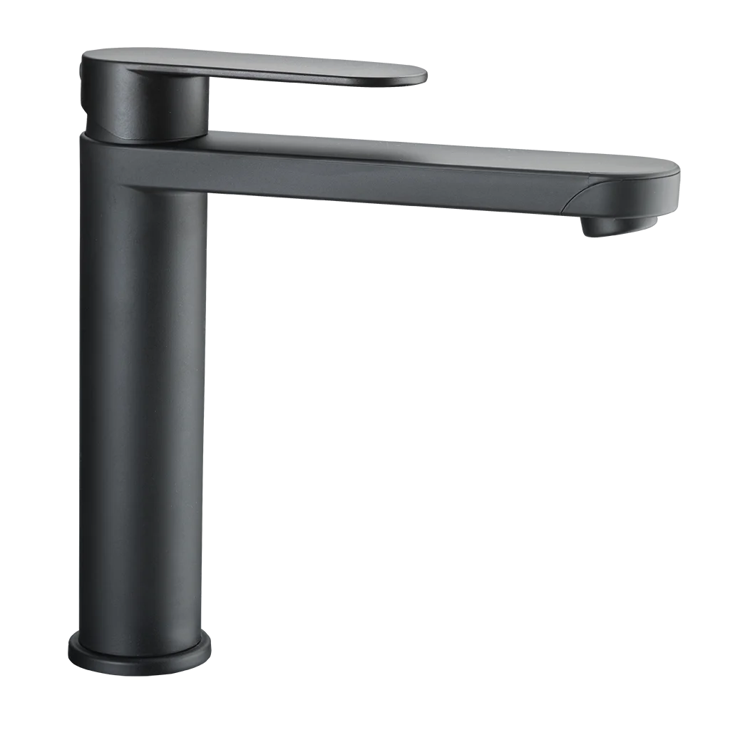 Reich Linnea L black with 25cm UniQuick pipe with push-fit fittings and 33mm hole size