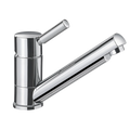 Trend E mixer tap with 25cm flexi hose with barbed ends & 33mm hole size