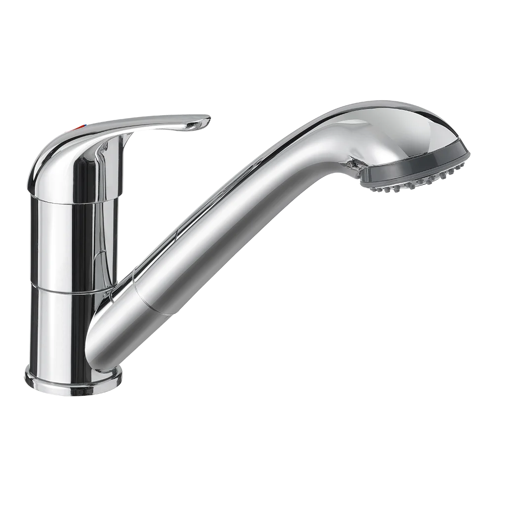 Reich Kama shower mixer (Julia head & hose) with barbed nozzles