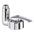 Keramik Twist shower mixer with 25cm tail with barbed fittings and 39mm hole size