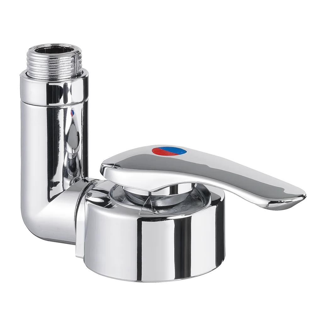 Keramik Twist shower mixer with 25cm tail with barbed fittings and 39mm hole size