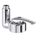 Keramik Twist shower mixer with 25cm tail with push-fit fittings and 39mm hole size