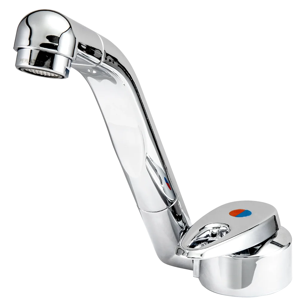 Samba Mixer Water tap with 25cm flexi hose with barbed ends and 33mm hole size