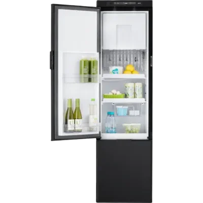 Thetford N4141E 141L LED Slim Line Black Absorption Fridge Freezer