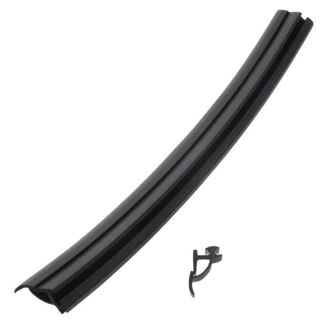 Hartal Rubber Door Seal Black (per metre)