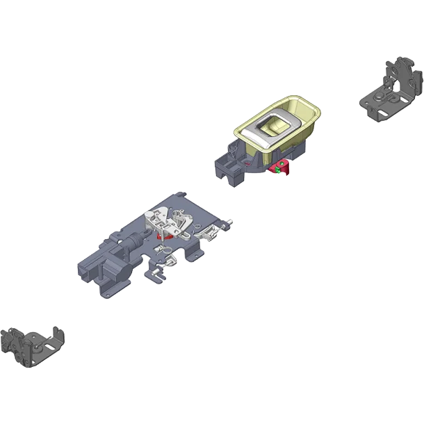 Hartal 2 Point Lock System (Without Outer Handle)