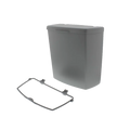 Hartal 3 Piece Door Bin Set - Traffic Grey (No fittings)