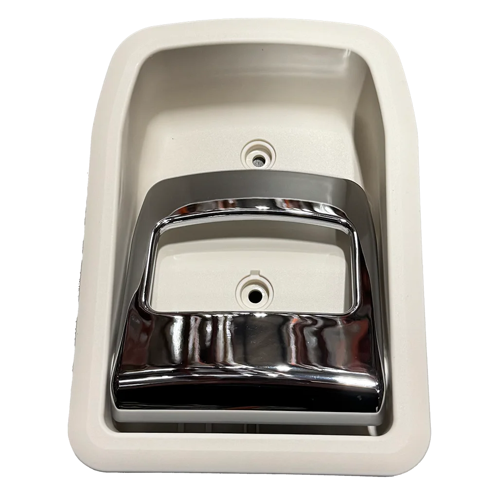 Hartal Inner Door Handle - Cream with Chrome Handle