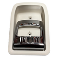 Hartal Inner Door Handle - Cream with Chrome Handle