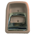 Hartal Inner Door Handle, Grey Beige with Chrome Handle