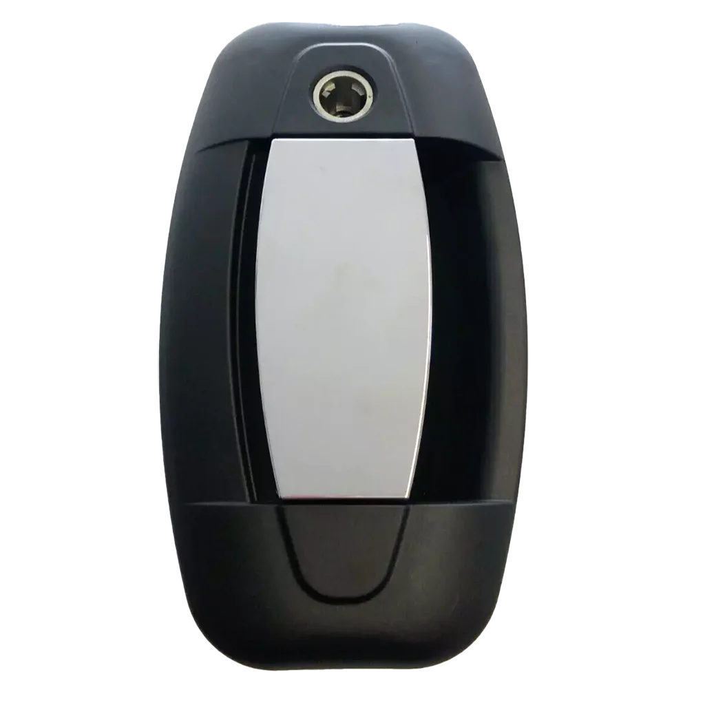 Hartal Evoline Right Hand Outer Handle, Black/Matte Chrome, suits HSC
