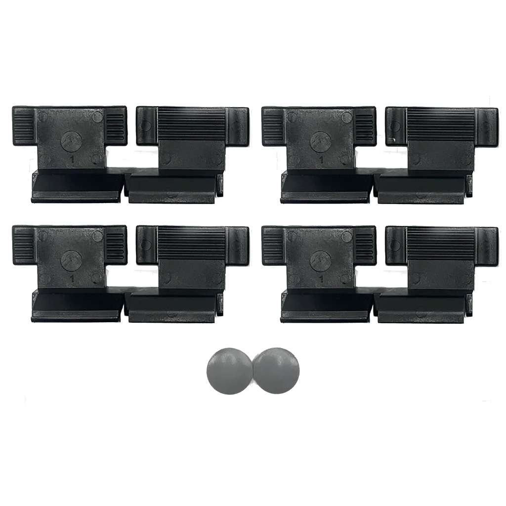 Hartal Standard Flyscreen Clips, Black, 4 Pack
