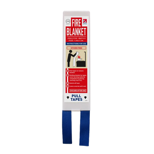 1.1m x 1.1m Square Pack Fire Blanket