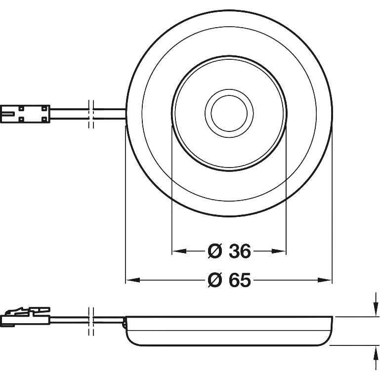 Hafele disc light