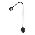 Hafele LED Flexible Reading Light 12V with USB - Black