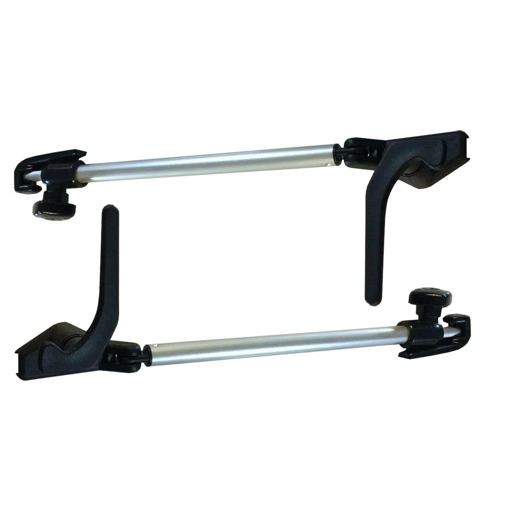 Polyplastic 200mm Pair Polyfix slide on tubular stays with catch
